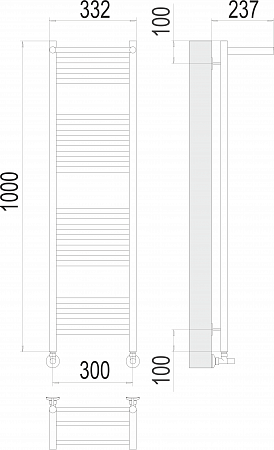 Аврора с/п П20 300х1000 Полотенцесушитель  TERMINUS Ейск - фото 3