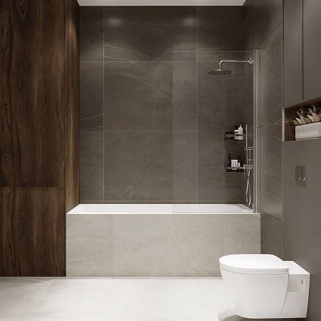 Шторка на ванну распашная Terminus Ното 02 1500х700 проф.хром Ейск - фото 3 Шторка на ванну распашная Terminus Ното 02 1500х700 проф.хром Ейск - фото 3