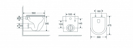 Подвесной унитаз безободковый Terminus Енисей Monolit 560х390 белый Ейск - фото 8 Подвесной унитаз безободковый Terminus Енисей Monolit 560х390 белый Ейск - фото 8