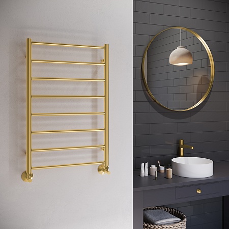 Аврора П8 500х800 Полотенцесушитель TERMINUS Брашированное золото Ейск - фото 3 Аврора П8 500х800 Полотенцесушитель TERMINUS Брашированное золото Ейск - фото 3