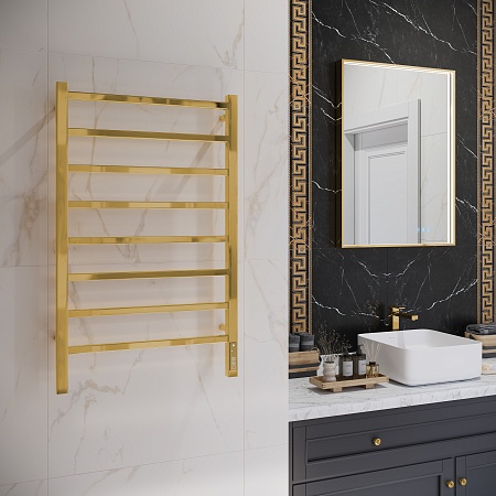 Ватикан П8 500х850 Электро Полотенцесушитель TERMINUS Золото Ейск - фото 3